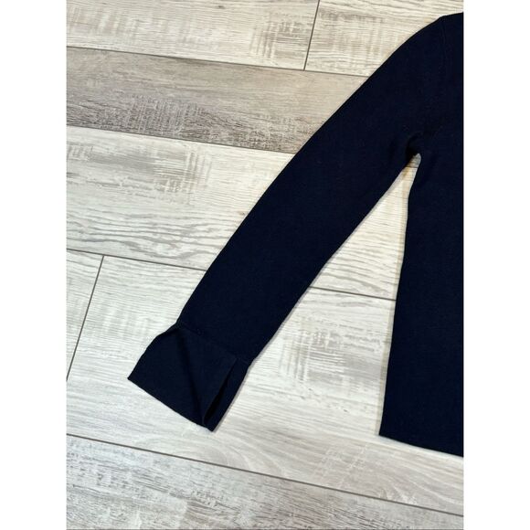 Banana Republic navy blue classy sweater blouse size XS - Picture 4 of 10